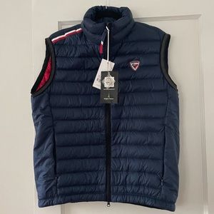 Rossignol Men’s Navy Blue Puffer Vest with Red Detail